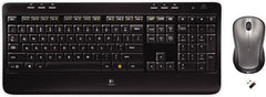 Logitech - Black Keyboard/Mouse - Use with Windows XP, Vista, 7, 8 - Exact Tooling