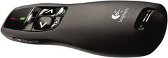 Logitech - Black Wireless Presenter - Use with Windows XP, Vista, 7, 8 - Exact Tooling