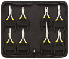 General - 8 Piece Mini Plier Set - Comes in Vinyl Case - Exact Tooling