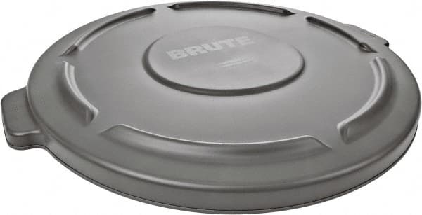 Rubbermaid - Round Lid for Use with 44 Gal Round Trash Cans - Gray, Plastic, For 2643 Brute Trash Cans - Exact Tooling