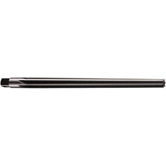 DORMER - 10mm Pin, 0.528" Diam, 0.3901" Small End, 13.3mm Diam Straight Shank, 175mm Flute, Taper Pin Reamer - Exact Tooling