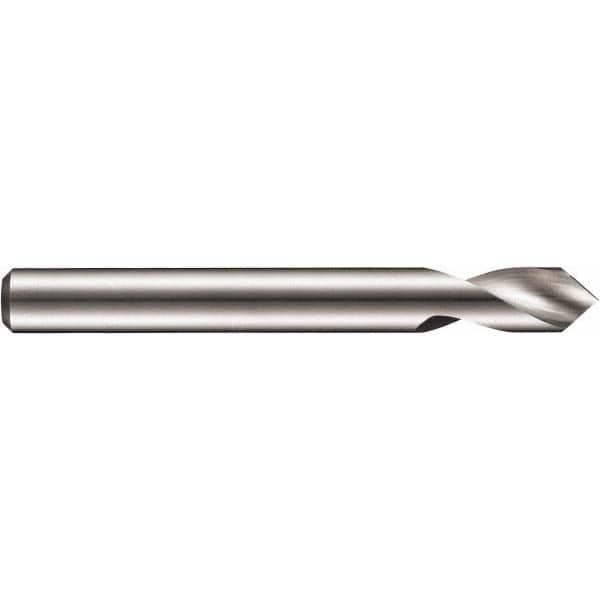 DORMER - 6mm Body Diam, 90°, 66mm OAL, Solid Carbide Spotting Drill - Exact Tooling