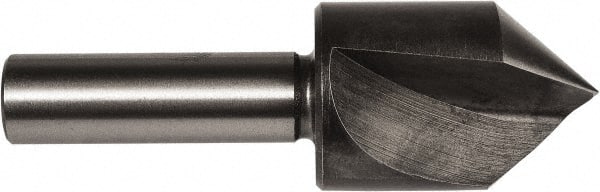 Union Butterfield - 3/4" Head Diam, 3/8" Shank Diam, 1 Flute 82° High Speed Steel Countersink - Exact Tooling