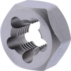 Union Butterfield - M16x2.00 Metric Coarse Thread, 1-1/4" Hex, Right Hand Thread, Hex Rethreading Die - Chromium Steel, 5/8" Thick, Series 2325M - Exact Tooling