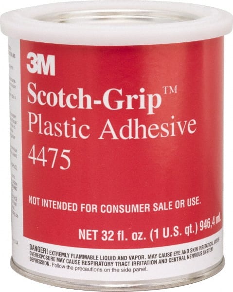 3M - 32 Fluid Ounce Container, Clear, Can Synthetic Resin Construction Adhesive - Series 4475 - Exact Tooling
