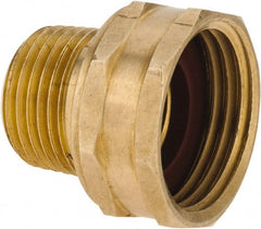 ANDERSON METALS - 3/4 FGHT & 1/2 MPT Garden Hose Female x MIP Swivel - Lead Free Brass, Female Hose to Male Pipe Swivel Connector - Exact Tooling