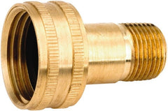 ANDERSON METALS - 3/4 FGHT & 1/4 MPT Garden Hose Female x MIP Swivel - Lead Free Brass, Female Hose to Male Pipe Swivel Connector - Exact Tooling