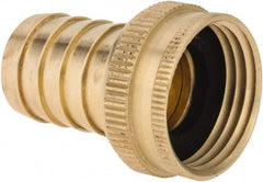 ANDERSON METALS - 3/4 GHT Garden Hose Barb x Female Swivel - Lead Free Brass, Female Hose to Barb Connector - Exact Tooling