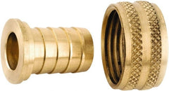 ANDERSON METALS - 3/4 GHT Garden Hose Barb x Female Swivel - Lead Free Brass, Female Hose to Barb Connector - Exact Tooling