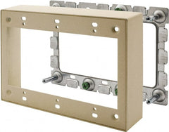 Hubbell Wiring Device-Kellems - 6.45 Inch Long x 1.38 Inch Wide x 4.54 Inch High, Rectangular Raceway Box - Ivory, For Use with HBL500 Series Raceways and HBL750 Series Raceways - Exact Tooling