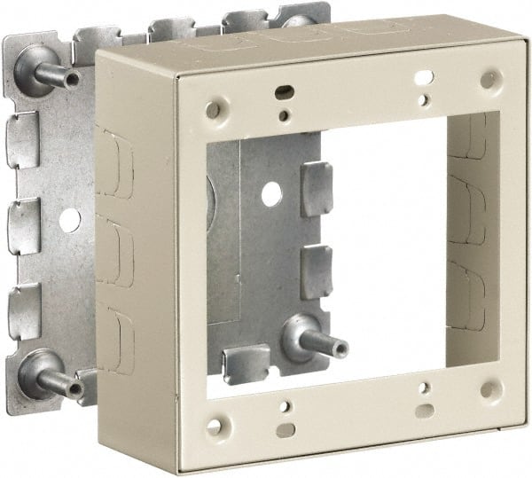 Hubbell Wiring Device-Kellems - 4.64 Inch Long x 1-3/4 Inch Wide x 4.54 Inch High, Rectangular Raceway Box - Ivory, For Use with HBL500 Series Raceways and HBL750 Series Raceways - Exact Tooling