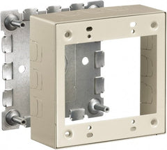 Hubbell Wiring Device-Kellems - 4.64 Inch Long x 1-3/4 Inch Wide x 4.54 Inch High, Rectangular Raceway Box - Ivory, For Use with HBL500 Series Raceways and HBL750 Series Raceways - Exact Tooling