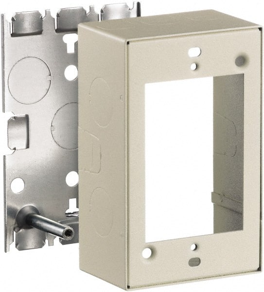 Hubbell Wiring Device-Kellems - 2.82 Inch Long x 1-3/4 Inch Wide x 4.54 Inch High, Rectangular Raceway Box - Ivory, For Use with HBL500 Series Raceways and HBL750 Series Raceways - Exact Tooling