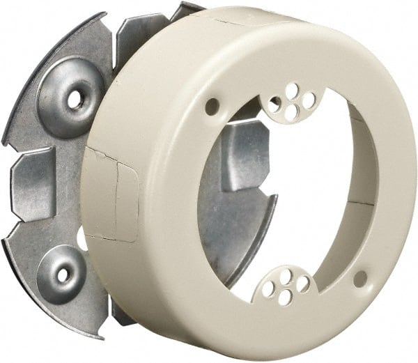 Hubbell Wiring Device-Kellems - 3 Inch Wide x 1.02 Inch High, Round Raceway Box - Ivory, For Use with HBL500 Series Raceways and HBL750 Series Raceways - Exact Tooling