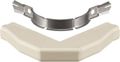 Hubbell Wiring Device-Kellems - 4.86 Inch Long x 0.78 Inch Wide x 1.35 Inch High, Raceway Elbow End - Ivory, For Use with HBL500 Series Raceways and HBL750 Series Raceways - Exact Tooling