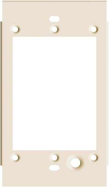 Hubbell Wiring Device-Kellems - 2-1/2 Inch Long x 4-3/4 Inch High, Rectangular Raceway Plate - Ivory, For Use with HBL4700 Series Raceways and HBL4750 Series Metal Raceways - Exact Tooling
