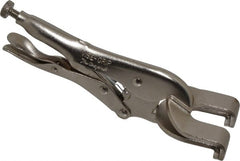 Irwin - 9" OAL Standard Jaw Panel Clamp Weld Locking Pliers - 3/8" Jaw Depth, 3/8" Jaw Opening - Exact Tooling
