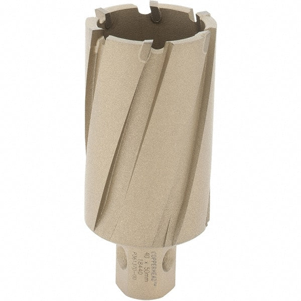 Hougen - 40mm Diam x 2" Deep Carbide-Tipped Annular Cutter - Exact Tooling
