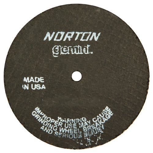 4″ × 1/8″ × 1/4″ Gemini Small Diameter Cut-Off Wheel Type 01 Straight Aluminum Oxide - Exact Tooling