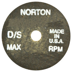 2-1/2″ × 1/2″ × 3/8″ Gemini Snagging Wheel Type 01 Straight 24 Grit Aluminum Oxide - Exact Tooling