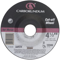 9″ × 1/4″ × 5/8″-11 T270 Carbo White A24 Grit Depressed Center Wheel - Exact Tooling