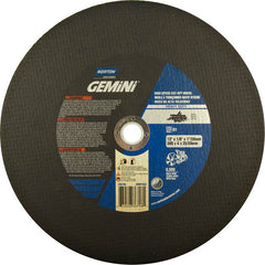 12″ × 1/8″ × 1″ Metal HD High Speed Cut-Off Wheel Type 01 Straight 24 Grit Aluminum Oxide - Exact Tooling