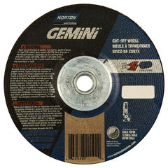 6″ × 1/8″ × 5/8″ Gemini Non-Woven Depressed Center Wheel Type 27 - Exact Tooling