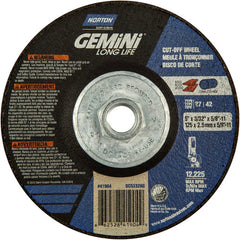 5″ × 3/32″ × 5/8″-11 Gemini Non-Woven Depressed Center Wheel Type 27 24 Grit - Exact Tooling