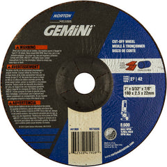 7″ × 3/32″ × 7/8″ Gemini Non-Woven Depressed Center Wheel Type 27 24 Grit - Exact Tooling