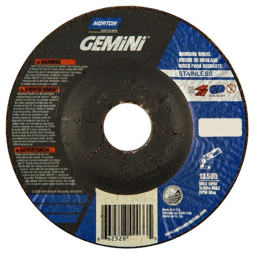 4-1/2″ × 1/4″ × 7/8″ Gemini Non-Woven Depressed Center Wheel Type 27 30 Grit - Exact Tooling