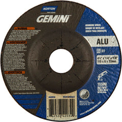 4-1/2″ × 1/4″ × 7/8″ Gemini Non-Woven Depressed Center Wheel Type 27 - Exact Tooling