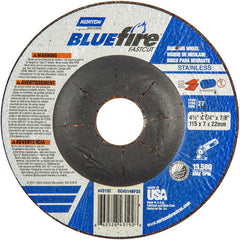 4-1/2″ × 1/4″ × 7/8″ BlueFire Non-Woven Depressed Center Wheel Type 27 - Exact Tooling