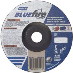 6″ × 1/8″ × 7/8″ BlueFire Non-Woven Depressed Center Wheel Type 27 Zirconia Alumina / Aluminum Oxide - Exact Tooling