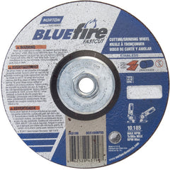 6 × 1/8 × 5/8 - 11″ BlueFire INOX/SS Fast Cut Grinding Wheel ZA 30 U Type 27 - Exact Tooling