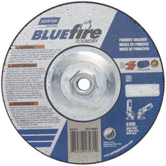 7″ × 1/4″ × 5/8″ BlueFire Non-Woven Depressed Center Wheel Type 27 Zirconia Alumina / Aluminum Oxide - Exact Tooling