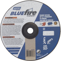 9″ × 1/8″ × 7/8″ BlueFire Non-Woven Depressed Center Wheel Type 27 Zirconia Alumina / Aluminum Oxide - Exact Tooling