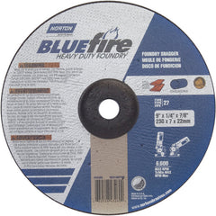 9″ × 1/4″ × 7/8″ BlueFire Non-Woven Depressed Center Wheel Type 27 Zirconia Alumina / Aluminum Oxide - Exact Tooling