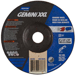 6″ × 1/4″ × 7/8″ Gemini Depressed Center Wheel Type 27 Aluminum Oxide - Exact Tooling
