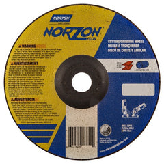 7″ × 1/8″ × 7/8″ NorZon Plus Non-Woven Depressed Center Wheel Type 27 - Exact Tooling