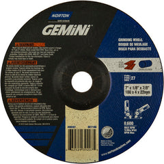 7 × 1/8 × 7/8″ Gemini Long Life Grinding Wheel A 24 R Type 27 - Exact Tooling