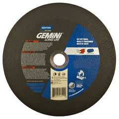 10″ × 7/64″ × 1″ Gemini Chopsaw Type 01 Straight Cut-Off Wheel Aluminum Oxide - Exact Tooling