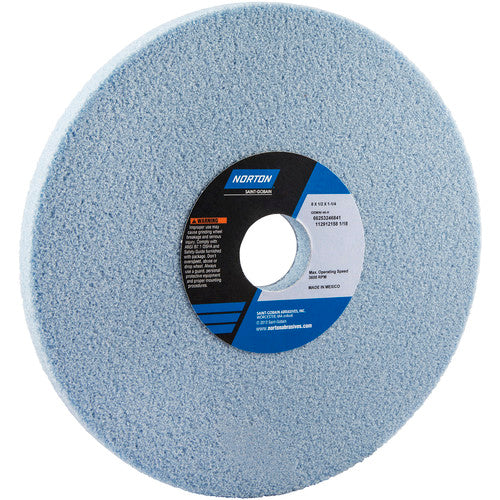 8″ × 1/2″ × 1-1/4″ Gemini Toolroom Wheel Type 01 Straight 46 Grit Aluminum Oxide - Exact Tooling