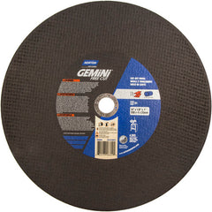 14″ × 1/8″ × 1″ Gemini Stationary Saw Cut-Off Wheel Aluminum Oxide - Exact Tooling
