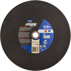 14″ × 3/32″ × 1″ Gemini Chopsaw Cut-Off Wheel Aluminum Oxide - Exact Tooling
