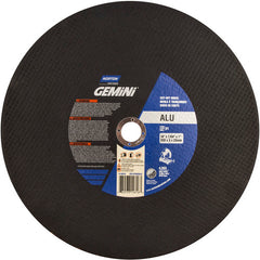 14″ × 7/64″ × 1″ Gemini Chopsaw Type 01 Straight Cut-Off Wheel Aluminum Oxide - Exact Tooling