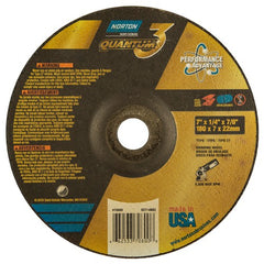 7″ × 1/4″ × 7/8″ - T27 - Quantum 3 Depressed Center Wheel - Exact Tooling