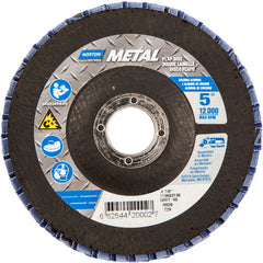 5″ × 1/4″ × 7/8″ Metal Flap Disc Type 29 Conical 60 Grit Zirconia Alumina - Exact Tooling