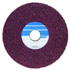 8 x 2 x 3" - Medium Grit - 5AM - Aluminum Oxide - Bear-Tex Convolute Non-Woven Wheel - Exact Tooling