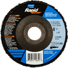 4-1/2 × 7/8″ Bear-Tex Rapid Strip Non-Woven Depressed Center Disc Silicon Carbide Extra Coarse Grit Type 27 - Exact Tooling