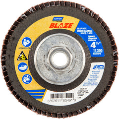 4-1/2 × 5/8 - 11″ Blaze Fiberglass Conical Flap Disc Type 29 40 Grit R980P Premium Ceramic Alumina - Exact Tooling